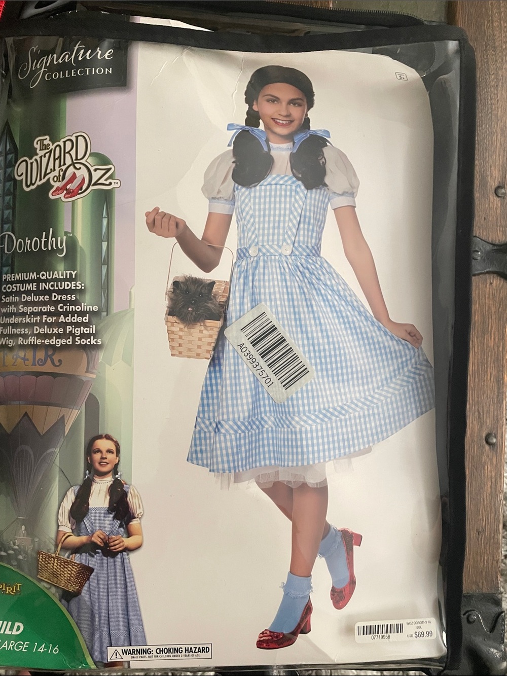 Dorothy Girls' Blue Gingham Costume